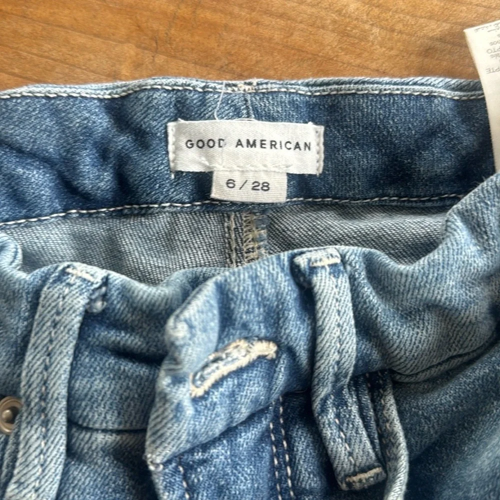 Good American High Rise Blue Jeans - Picture 3 of 4